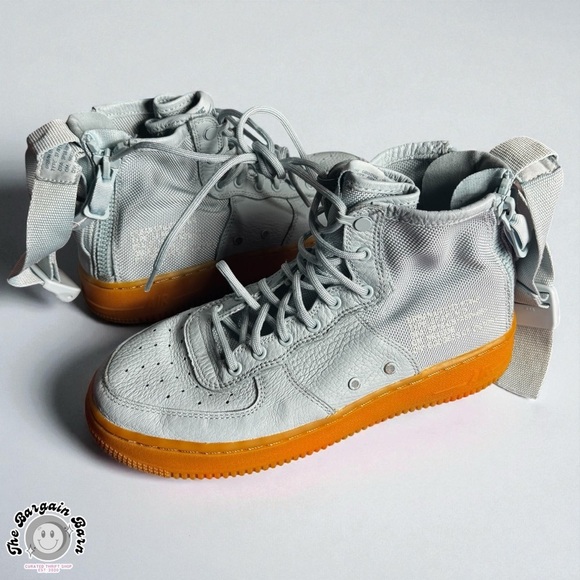 Nike SF Air Force 1 Mid (GS) Ocean Bliss SFAF1 Zip Leather Sneakers (6Y/7.5W) - Picture 2 of 10